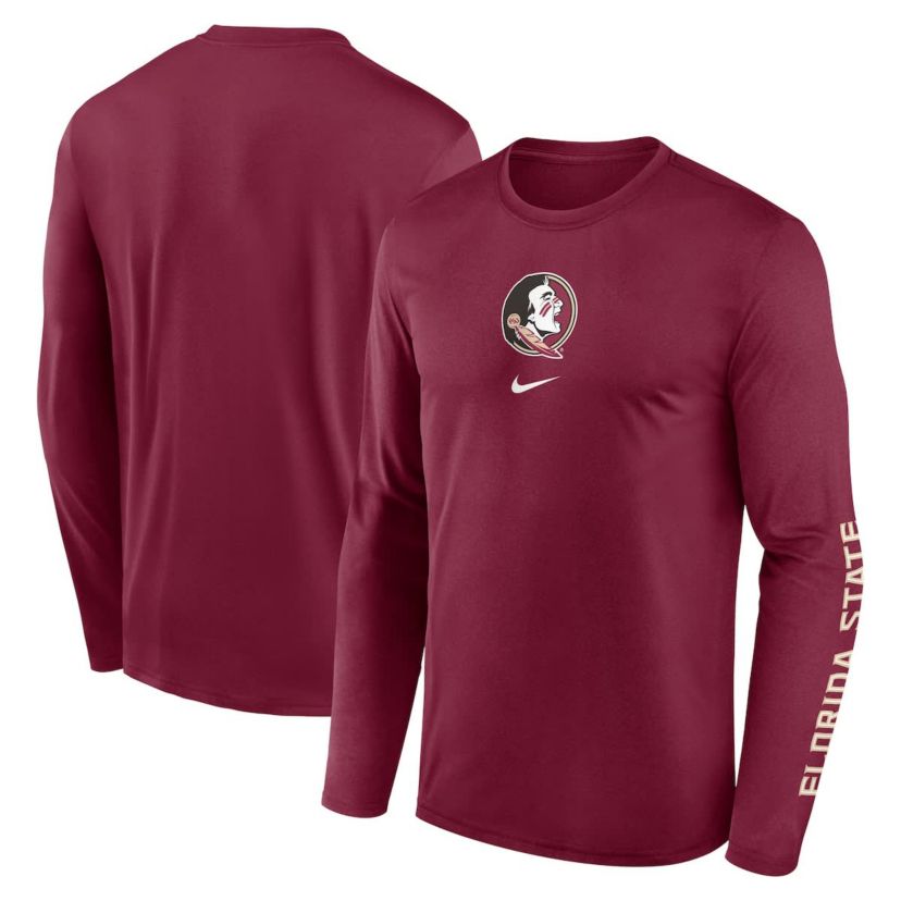 NCAA Nike Florida State Seminoles Primetime Two-Hit Legend Dri-FIT Long Sleeve T-Shirt
