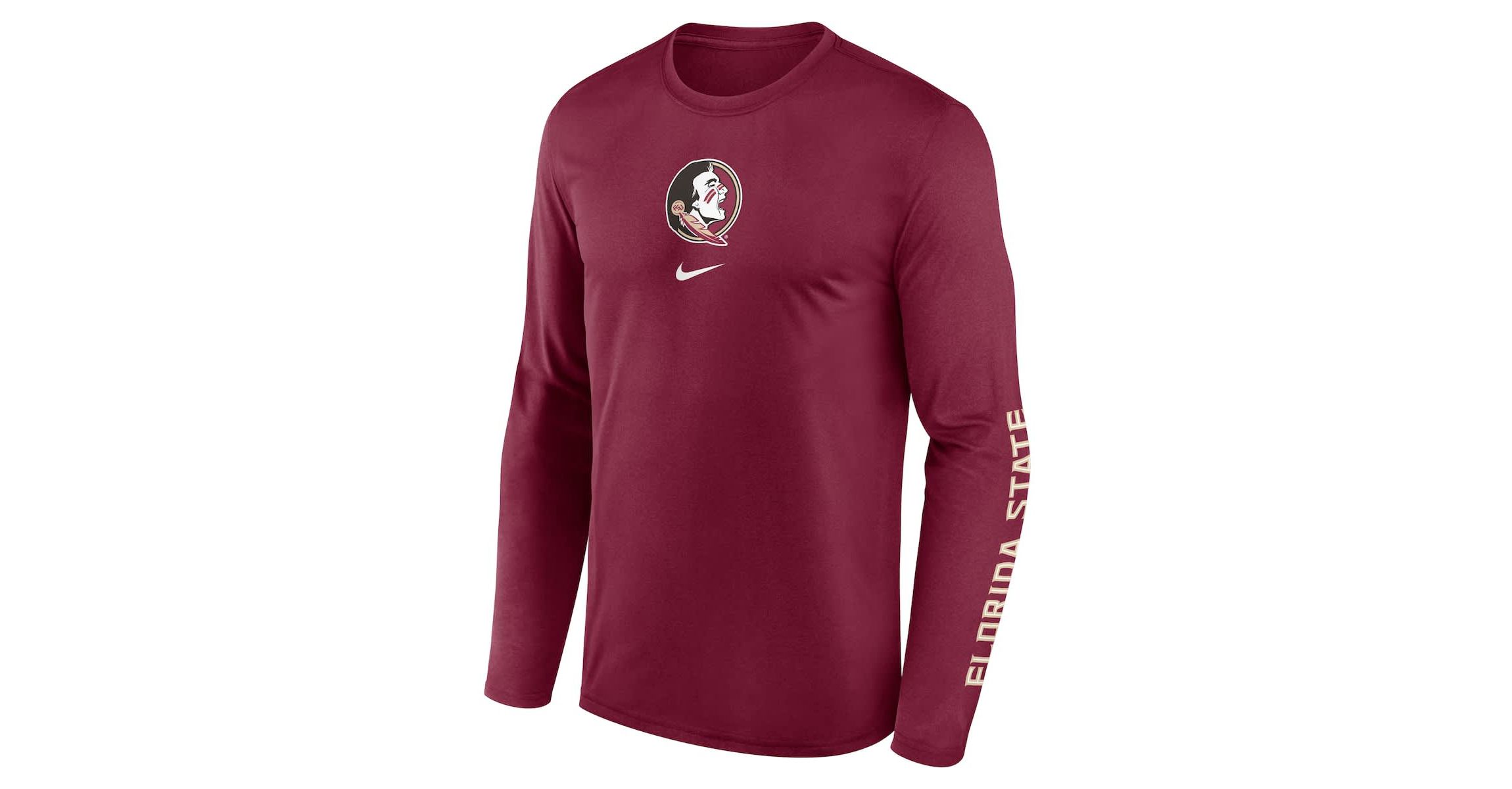 NCAA Nike Florida State Seminoles Primetime Two-Hit Legend Dri-FIT Long Sleeve T-Shirt
