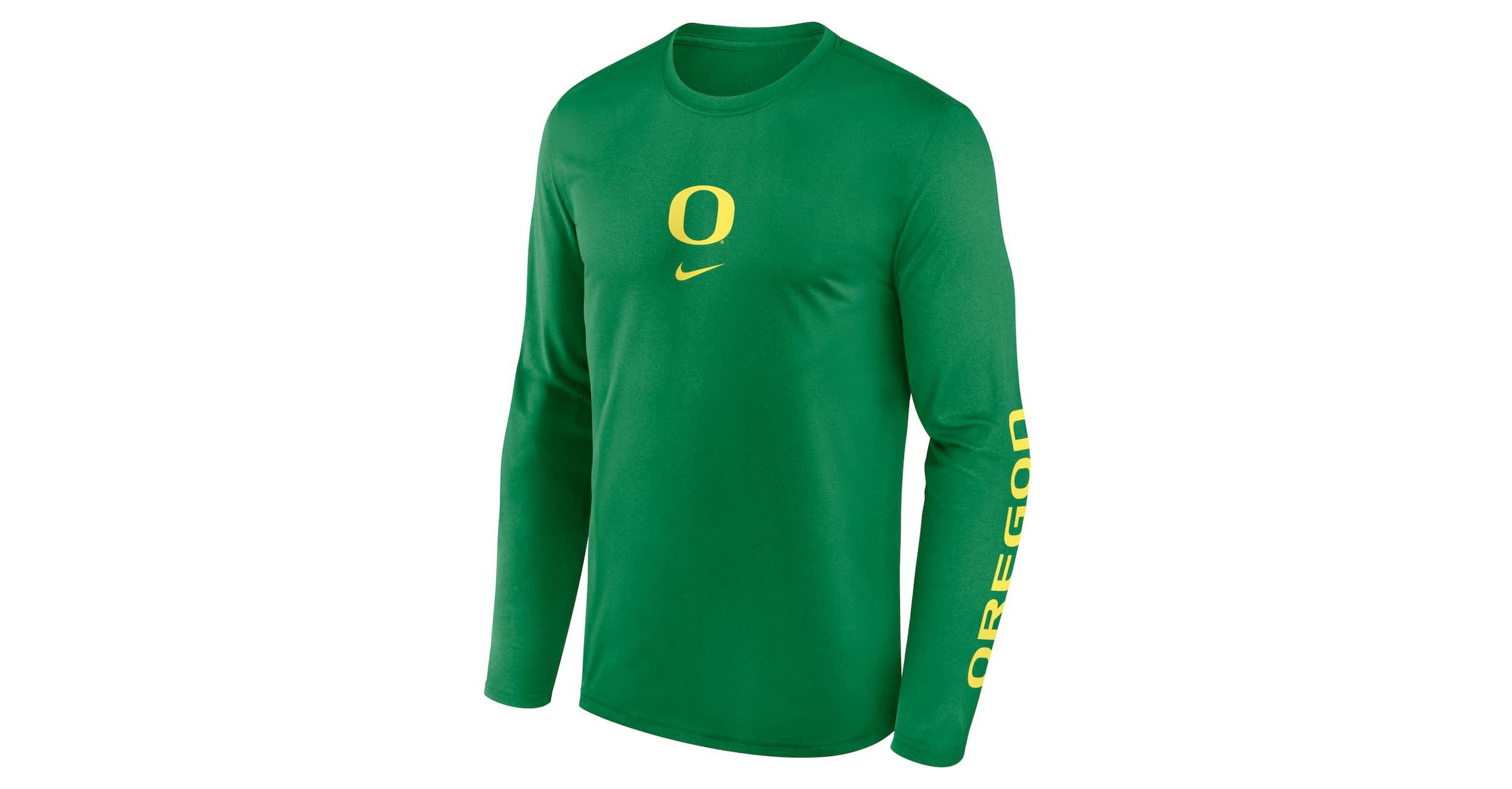 NCAA Nike Oregon Ducks Primetime Two-Hit Legend Dri-FIT Long Sleeve T-Shirt