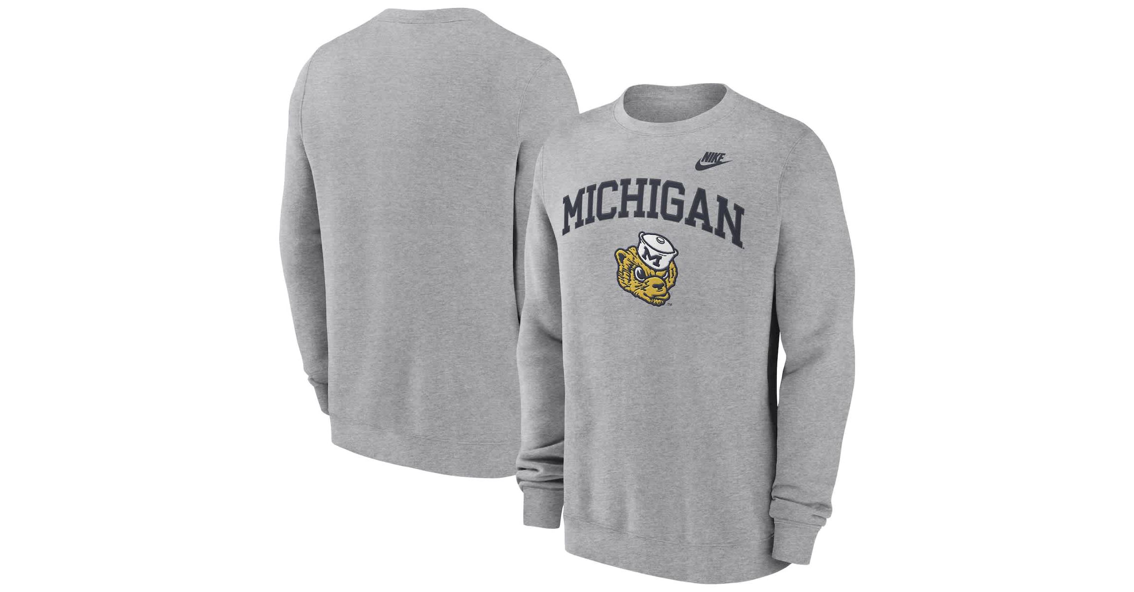 NCAA Nike Michigan Wolverines Legacy Classic Pullover Sweatshirt