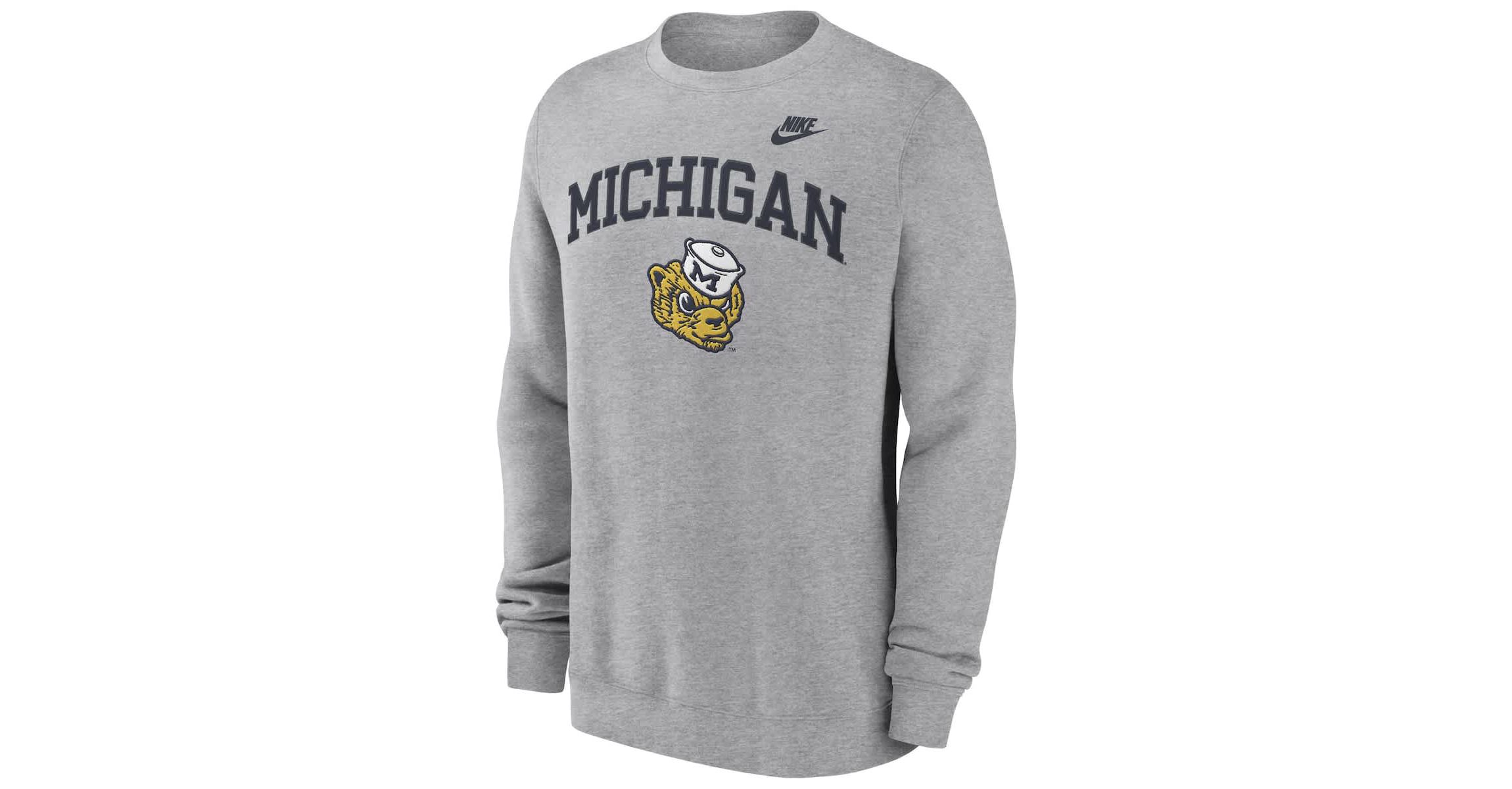 NCAA Nike Michigan Wolverines Legacy Classic Pullover Sweatshirt