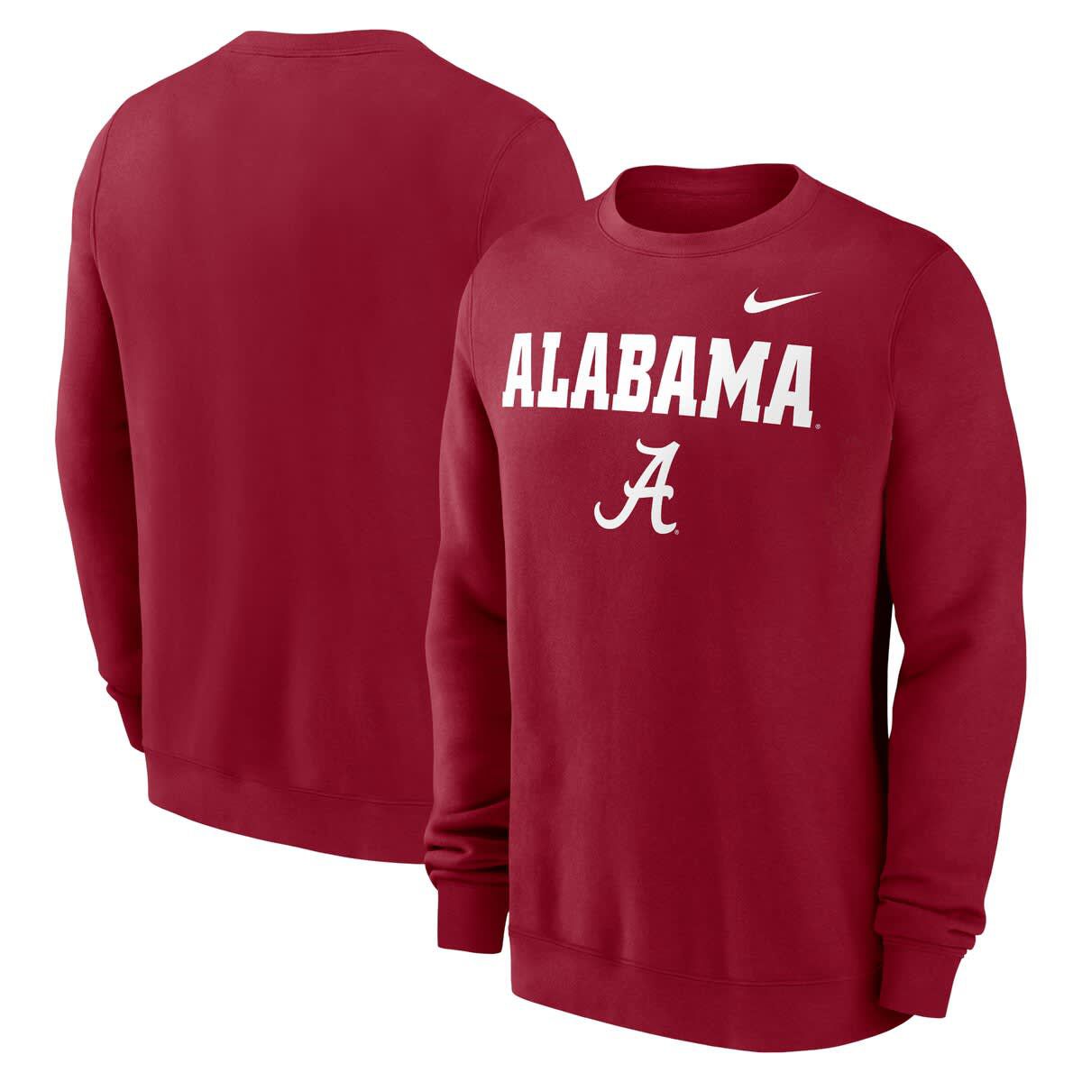 Alabama Crimson Tide NCAA Nike Alabama Tide Primetime Primary Stack Pullover Sweatshirt