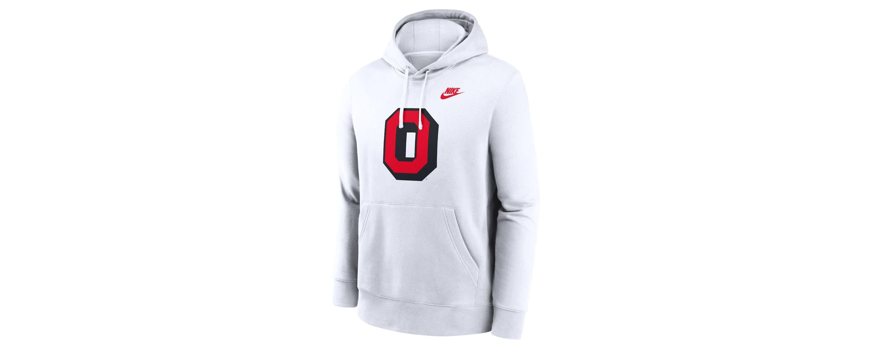 NCAA Nike Ohio State Buckeyes Legacy Logo Club Fleece Pullover Hoodie