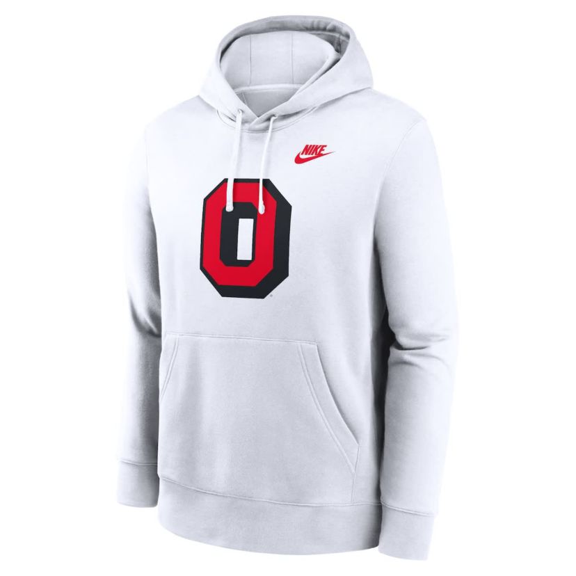 NCAA Nike Ohio State Buckeyes Legacy Logo Club Fleece Pullover Hoodie