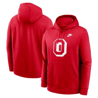 Men's NCAA Nike Ohio State Buckeyes Legacy Logo Club Fleece Pullover Hoodie, 2XL