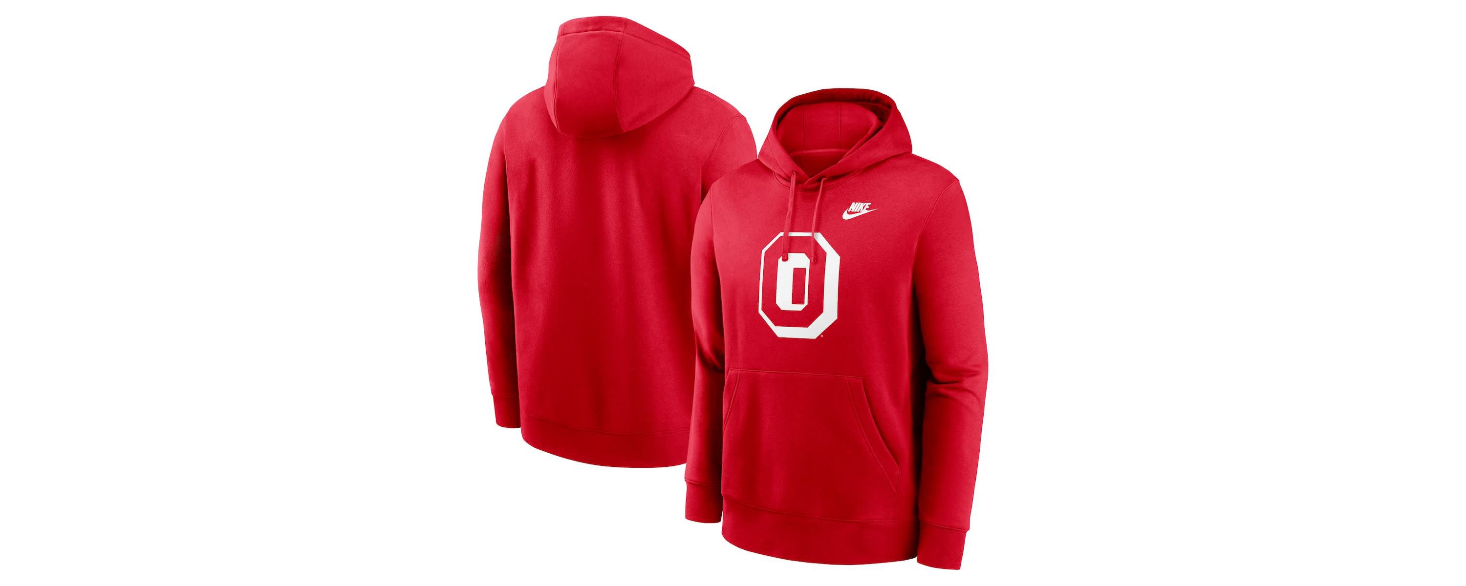 NCAA Nike Ohio State Buckeyes Legacy Logo Club Fleece Pullover Hoodie