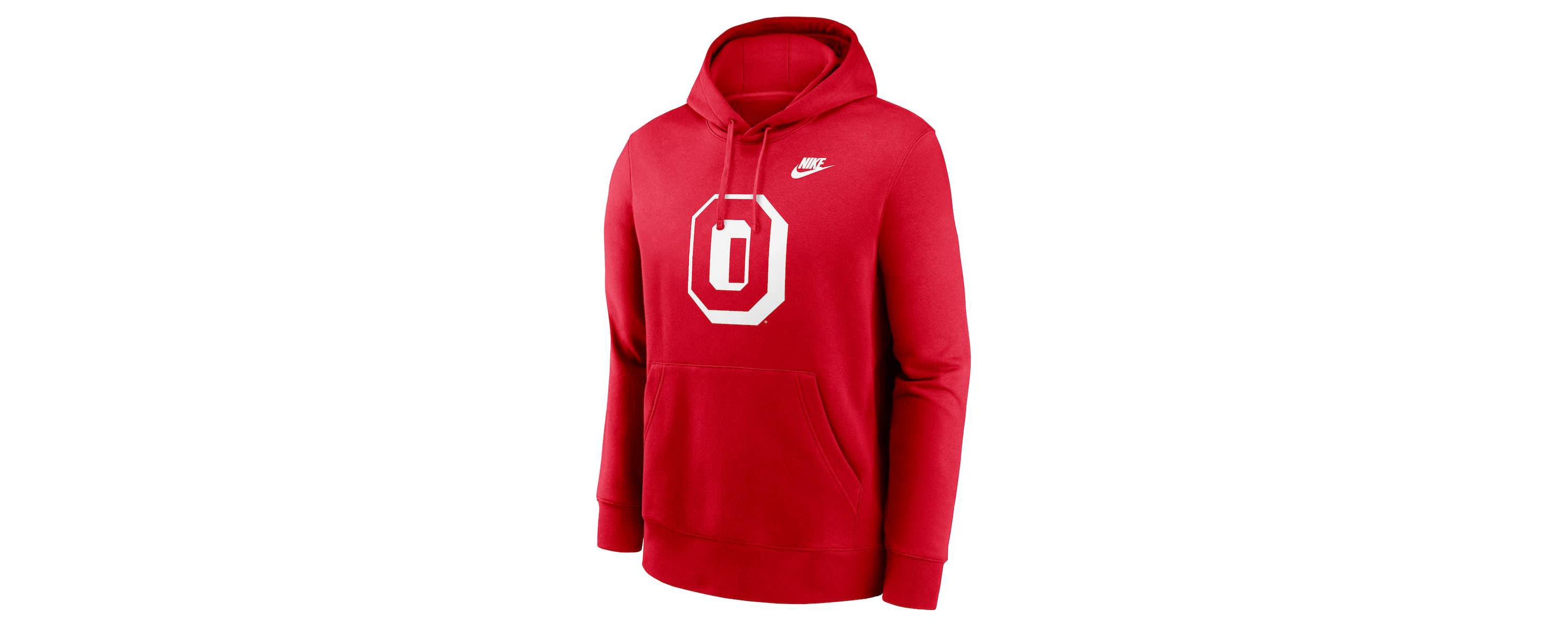 NCAA Nike Ohio State Buckeyes Legacy Logo Club Fleece Pullover Hoodie