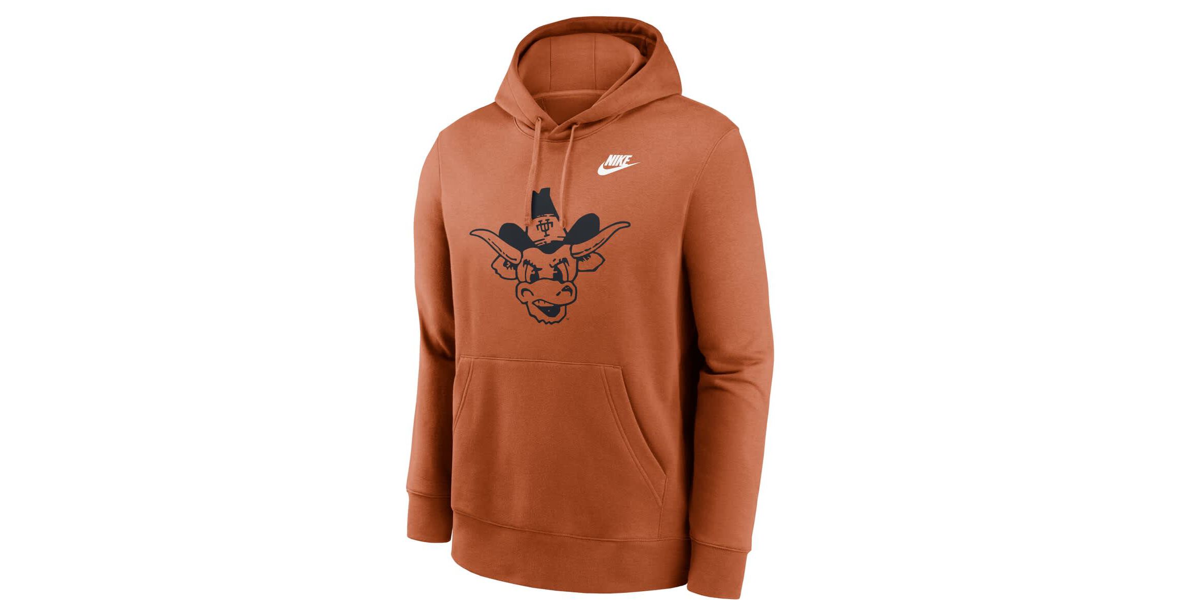 NCAA Nike Texas Texas Longhorns Legacy Logo Club Fleece Pullover Hoodie