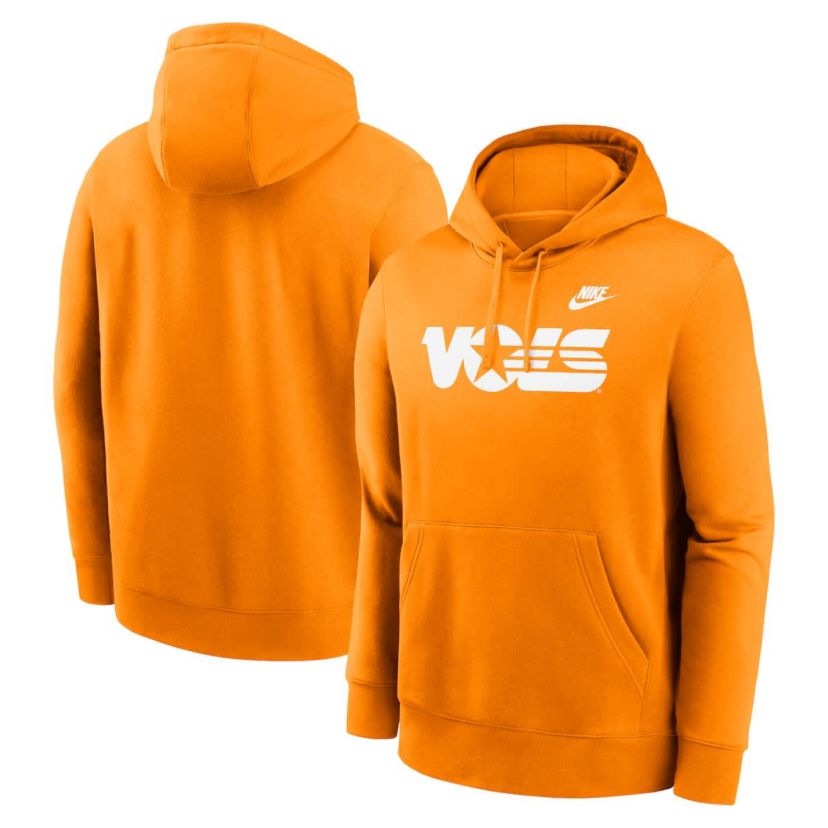 NCAA Nike Tennessee Tennessee Volunteers Legacy Logo Club Fleece Pullover Hoodie