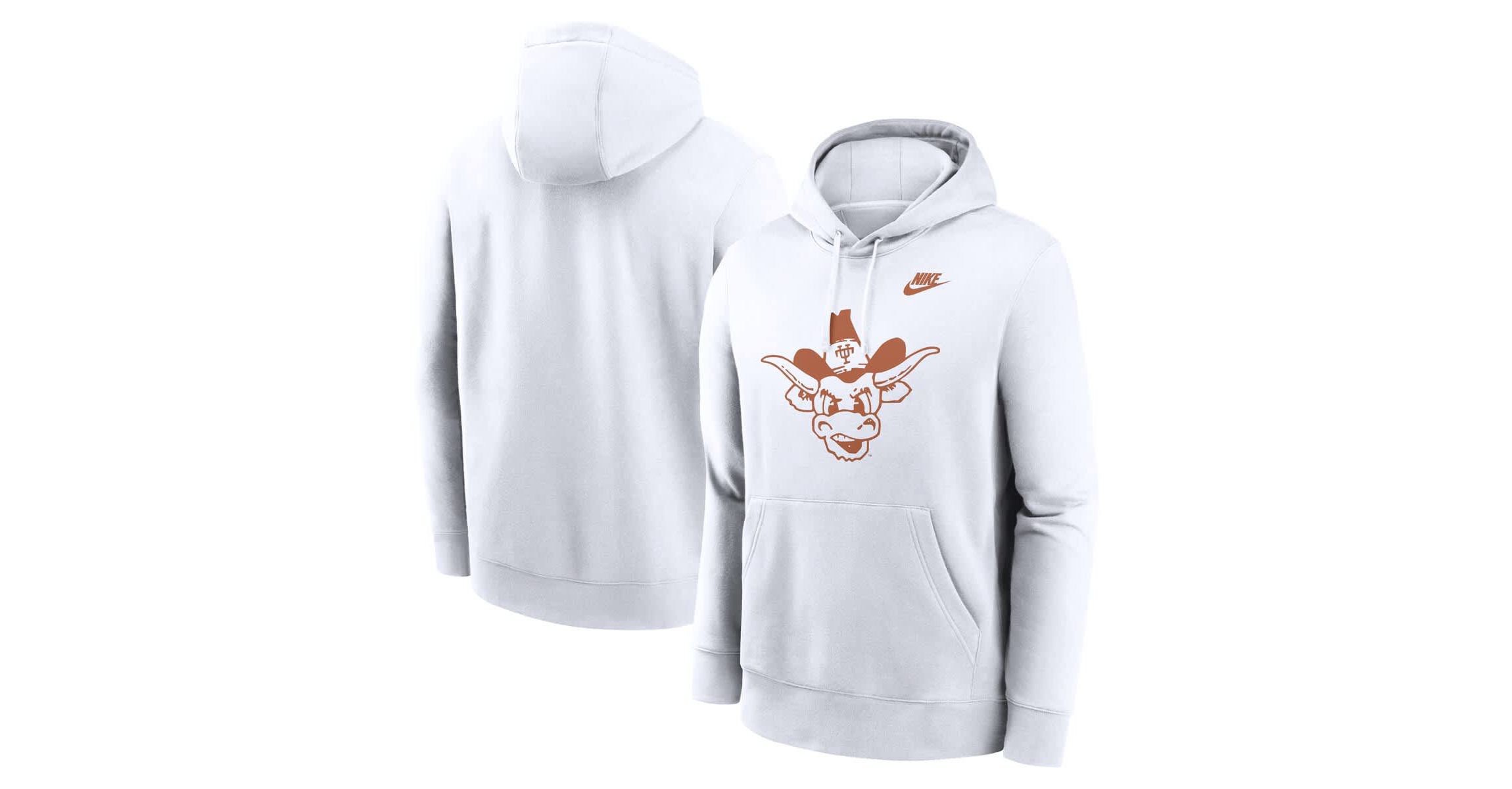 NCAA Nike Texas Longhorns Legacy Logo Club Fleece Pullover Hoodie
