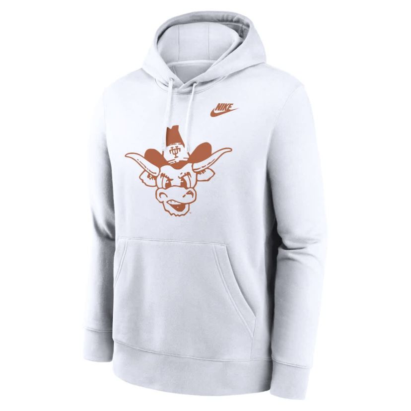 NCAA Nike Texas Longhorns Legacy Logo Club Fleece Pullover Hoodie