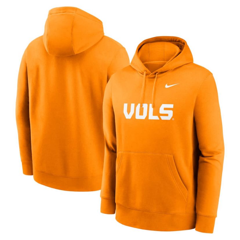 NCAA Nike Tennessee Tennessee Volunteers Primetime Alternate Logo Club Fleece Pullover Hoodie