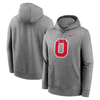 Men's NCAA Nike Ohio State Buckeyes Primetime Alternate Logo Club Fleece Pullover Hoodie
