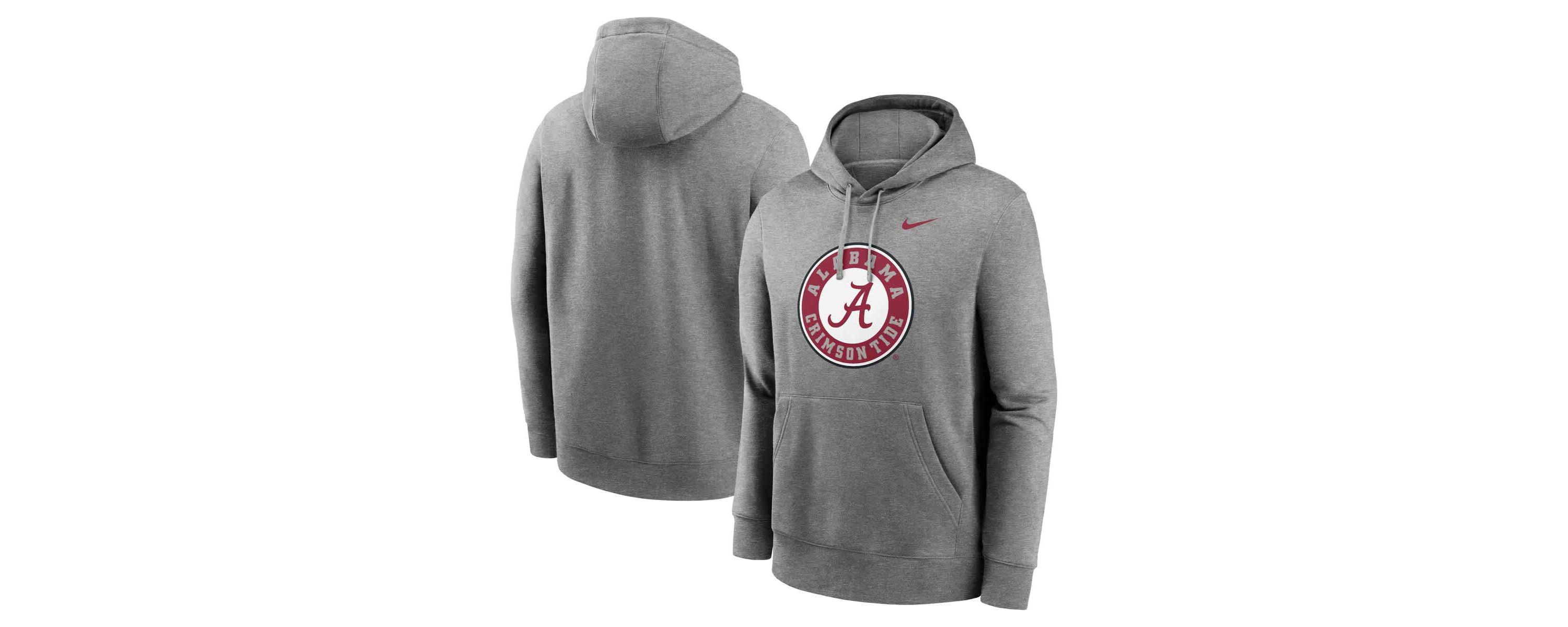 Alabama Crimson Tide NCAA Nike Alabama Tide Primetime Alternate Logo Club Fleece Pullover Hoodie