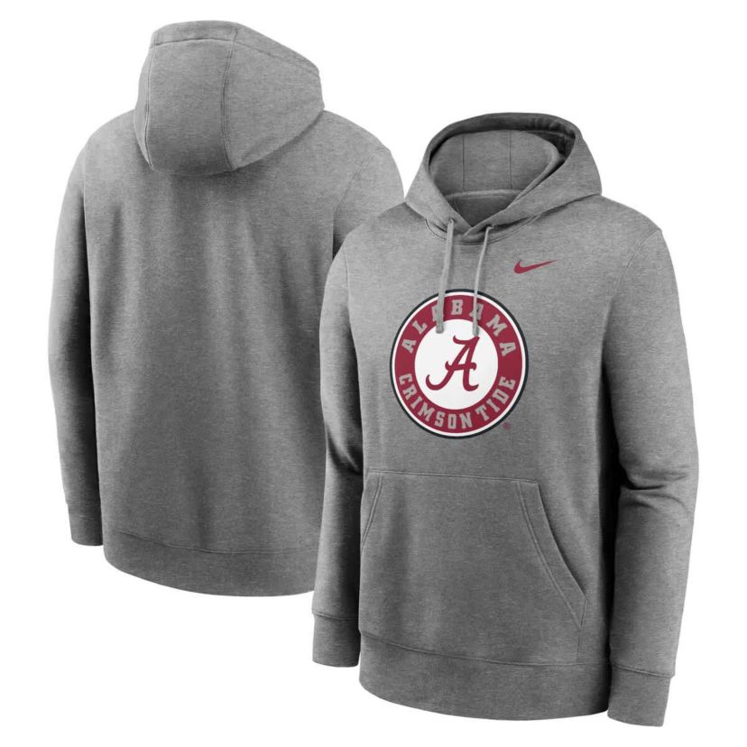 Alabama Crimson Tide NCAA Nike Alabama Tide Primetime Alternate Logo Club Fleece Pullover Hoodie