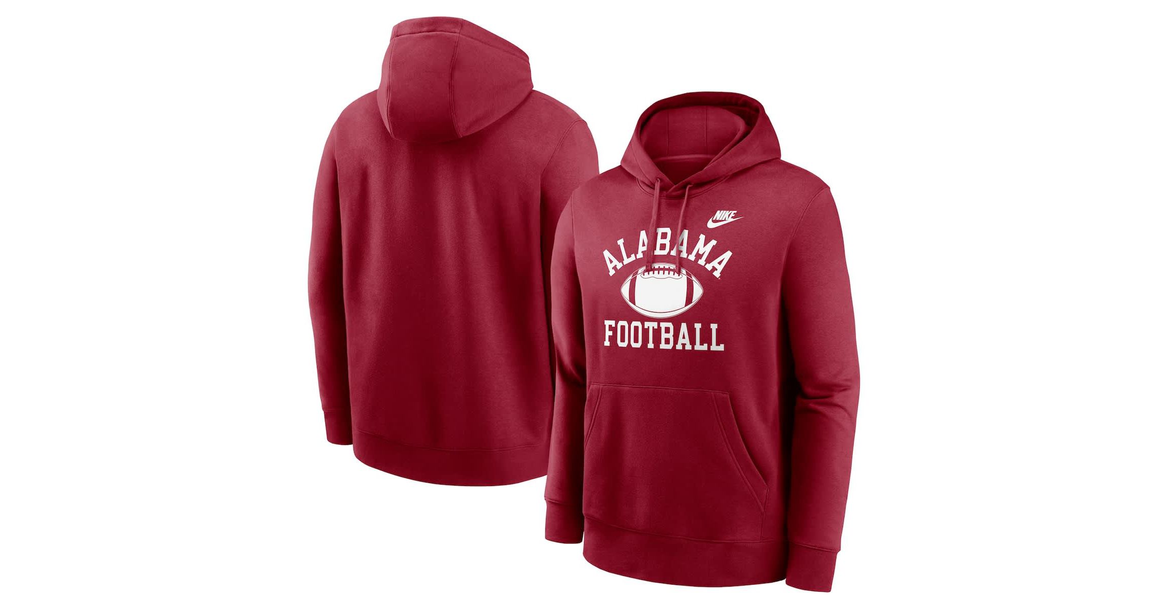 Alabama Crimson Tide NCAA Nike Alabama Tide Legacy Football Icon Club Fleece Pullover Hoodie