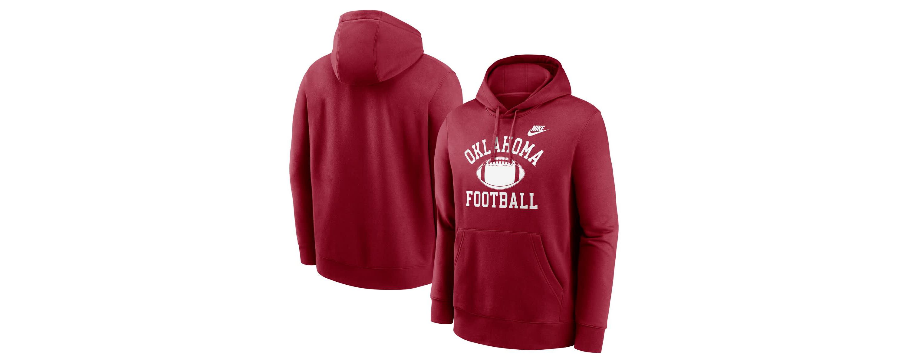 NCAA Nike Oklahoma Sooners Legacy Football Icon Club Fleece Pullover Hoodie