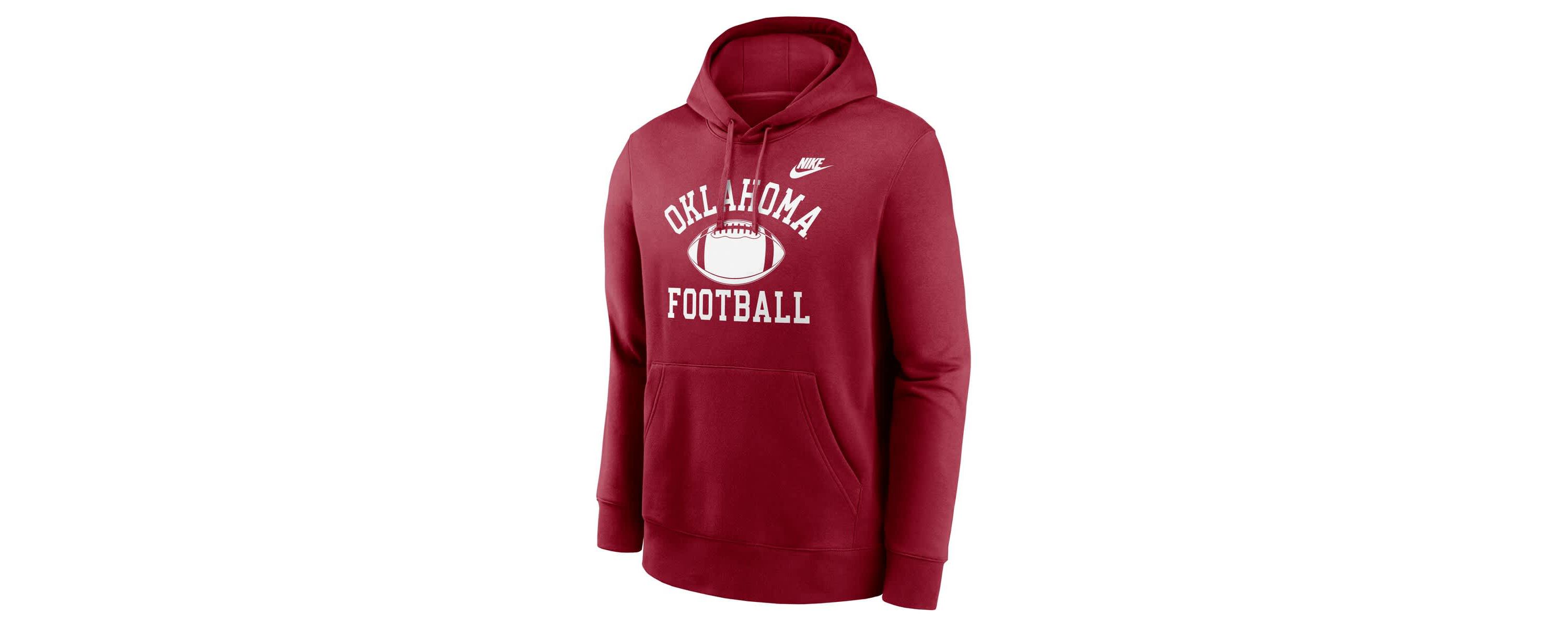 NCAA Nike Oklahoma Sooners Legacy Football Icon Club Fleece Pullover Hoodie