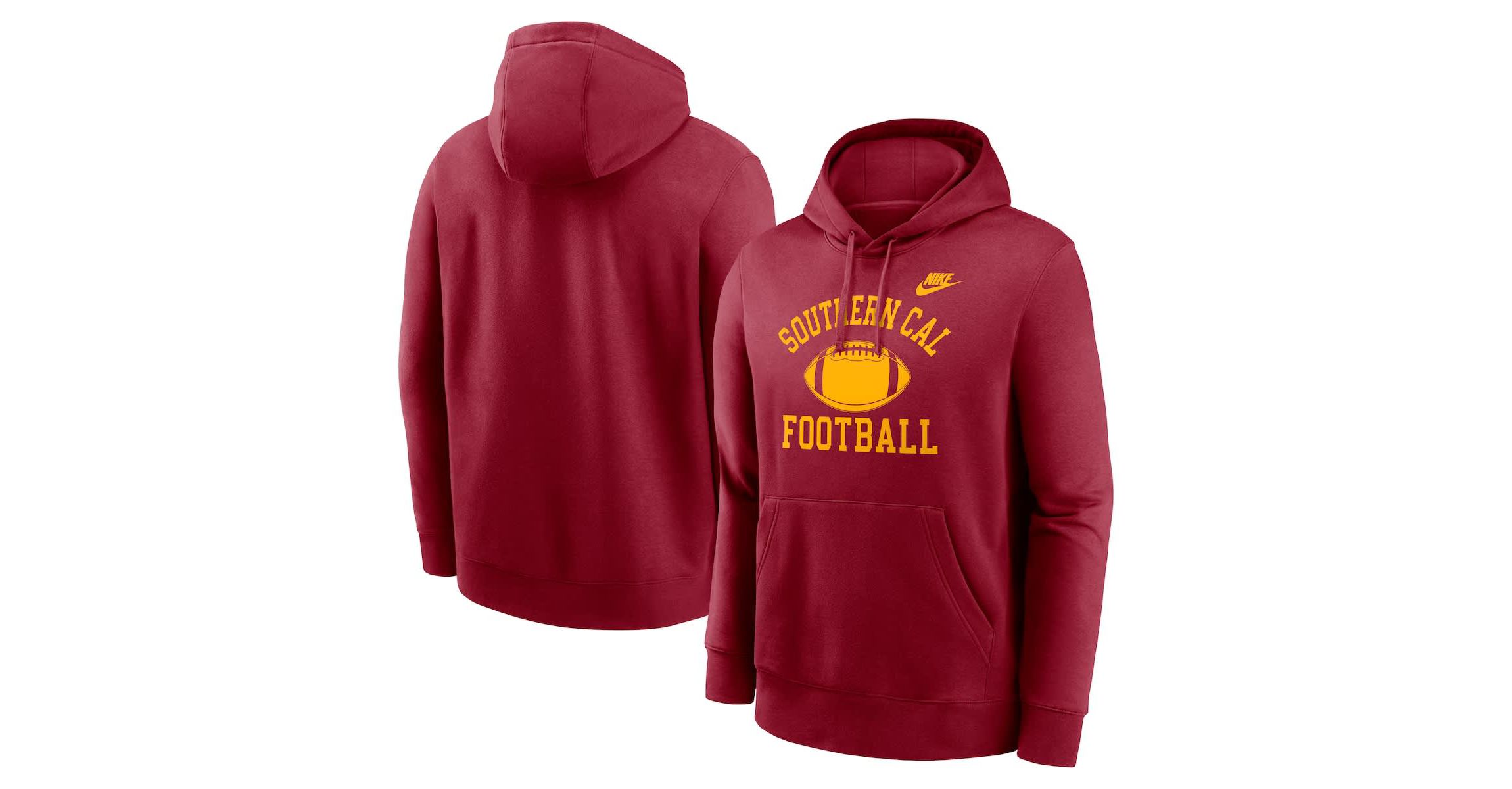 NCAA Nike USC Trojans Legacy Football Icon Club Fleece Pullover Hoodie