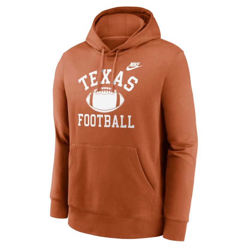 NCAA Nike Texas Texas Longhorns Legacy Football Icon Club Fleece Pullover Hoodie