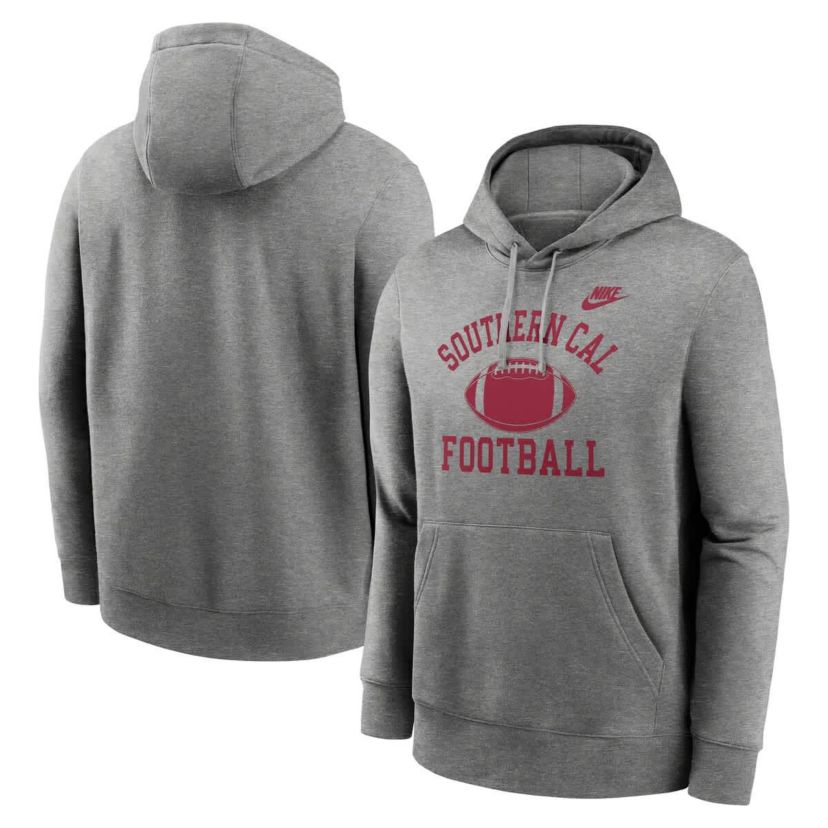 NCAA Nike USC Trojans Legacy Football Icon Club Fleece Pullover Hoodie