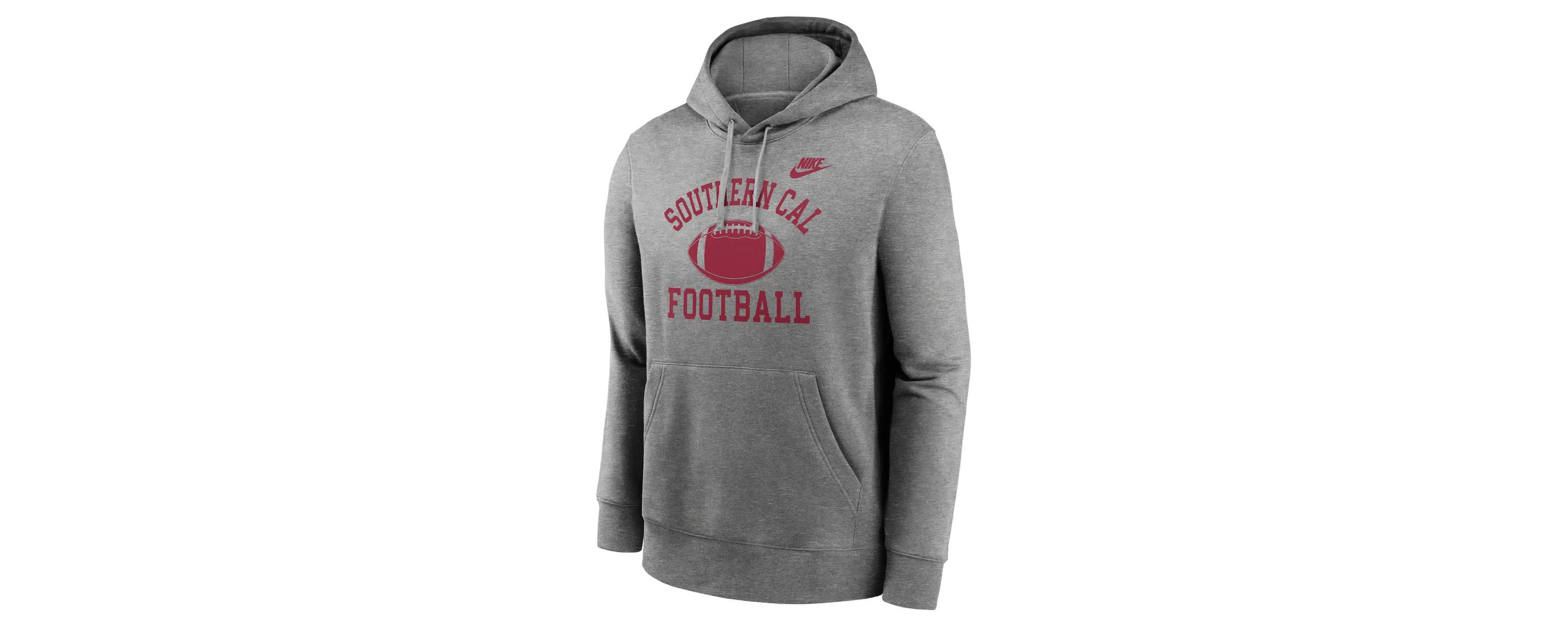 NCAA Nike USC Trojans Legacy Football Icon Club Fleece Pullover Hoodie