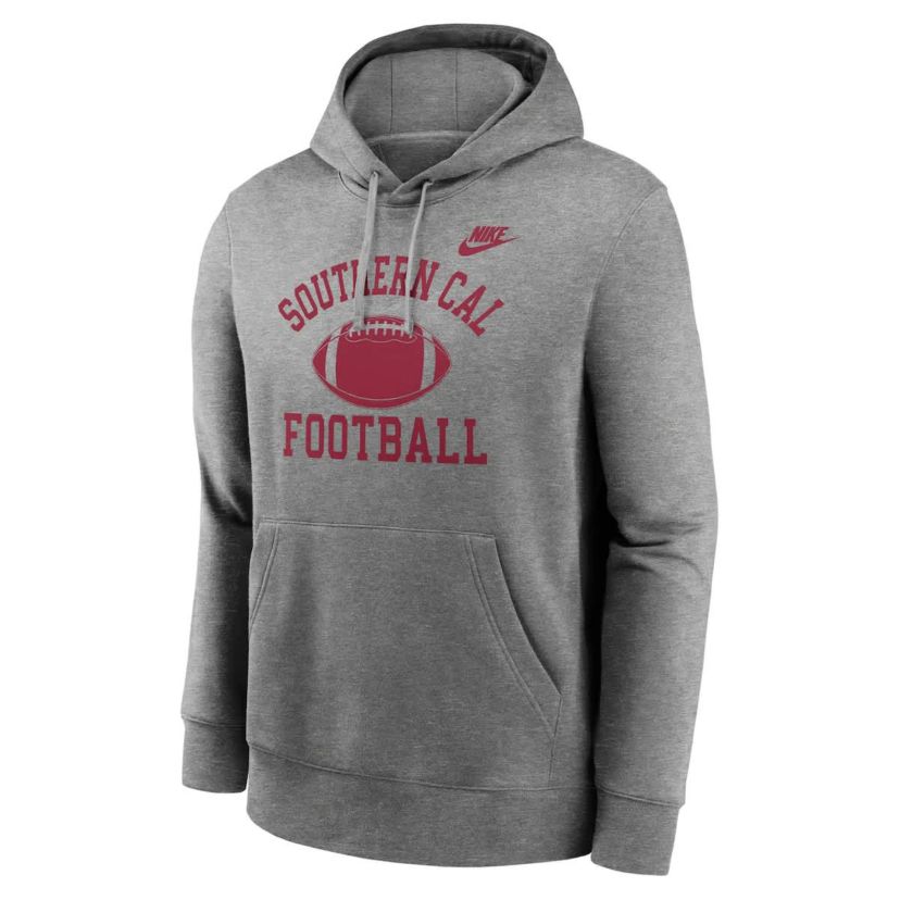 NCAA Nike USC Trojans Legacy Football Icon Club Fleece Pullover Hoodie