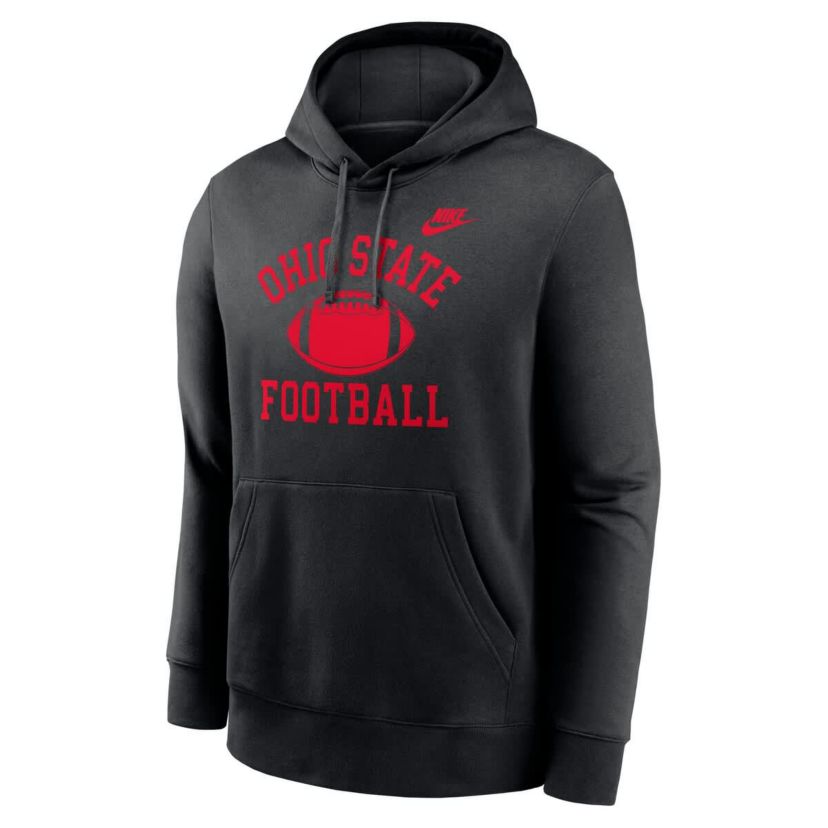 NCAA Nike Ohio State Buckeyes Legacy Football Icon Club Fleece Pullover Hoodie