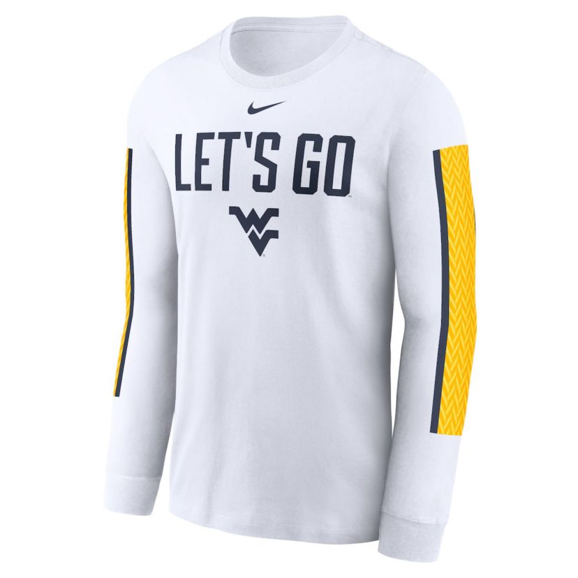 NCAA Nike West Virginia Mountaineers Local Spirit Slogan Long Sleeve T-Shirt