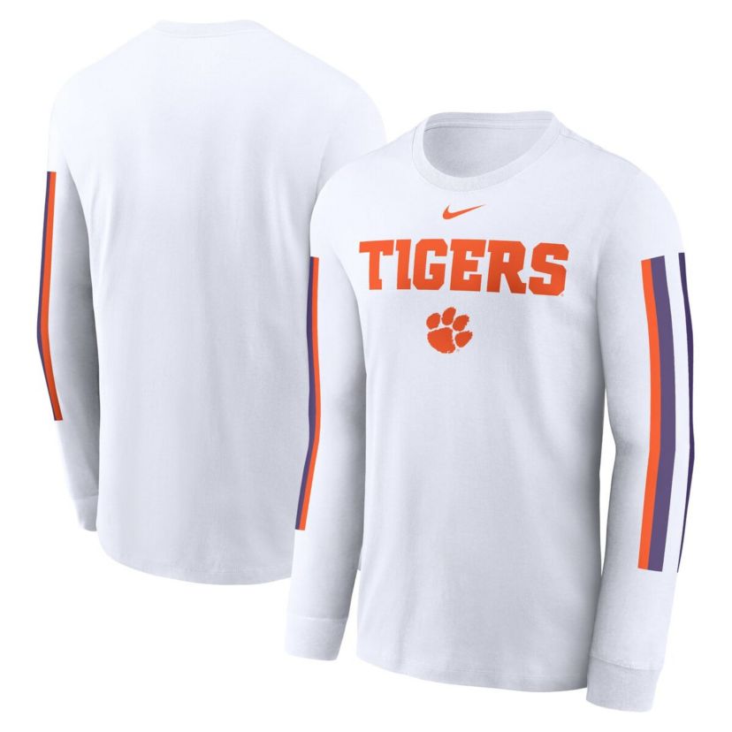 NCAA Nike Clemson Tigers Local Spirit Slogan Long Sleeve T-Shirt