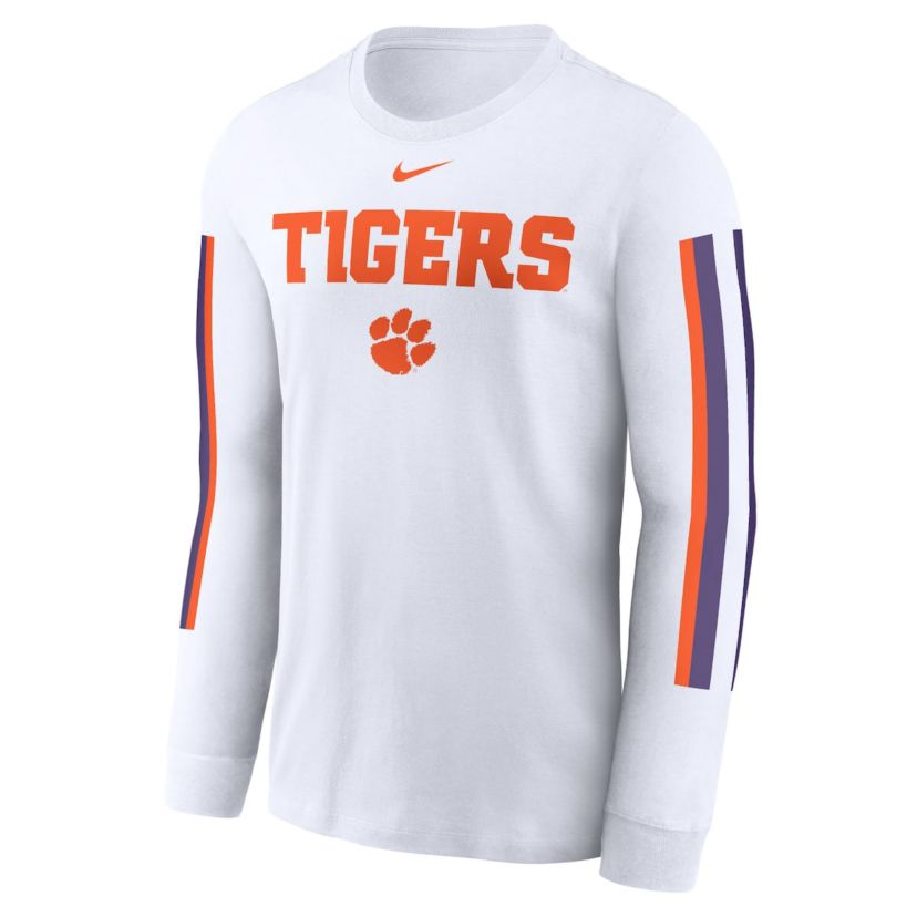 NCAA Nike Clemson Tigers Local Spirit Slogan Long Sleeve T-Shirt