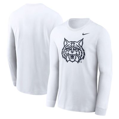 Men's NCAA Nike Arizona Wildcats Alternate Logo Long Sleeve T-Shirt, White, Large