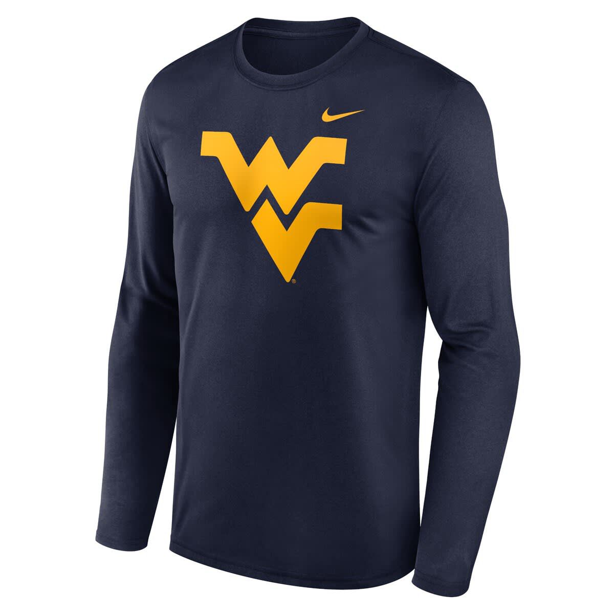 NCAA Nike West Virginia Mountaineers Primetime Primary Legend Long Sleeve T-Shirt
