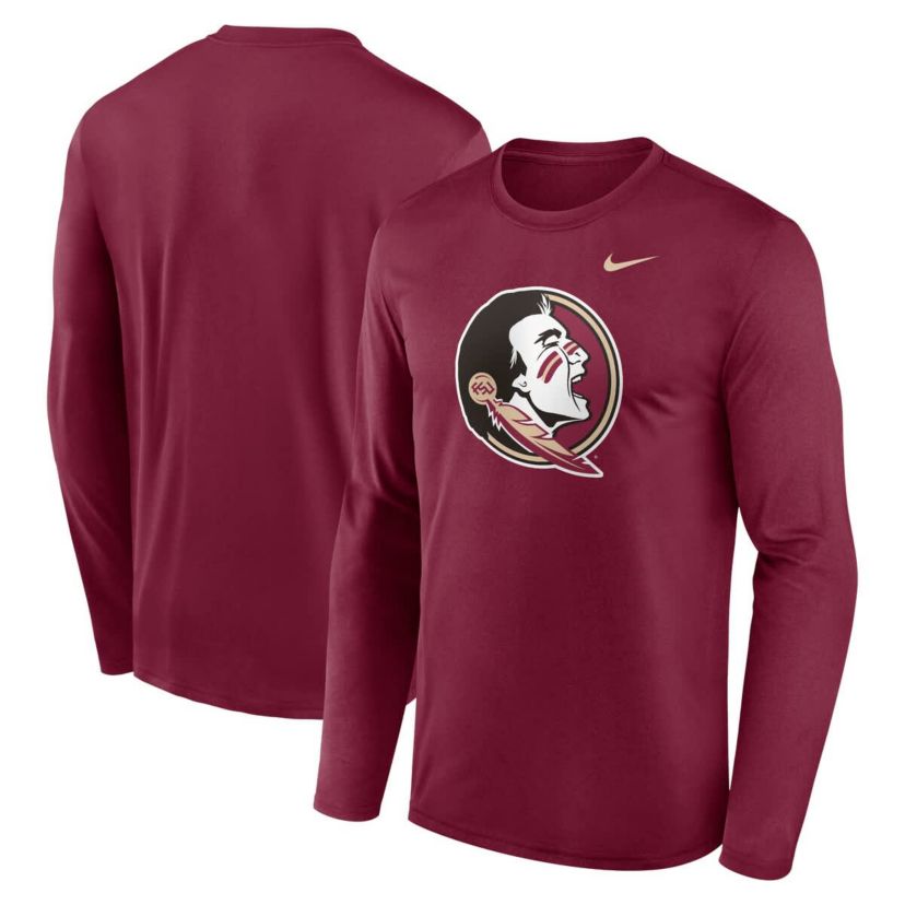 NCAA Nike Florida State Seminoles Primetime Primary Legend Long Sleeve T-Shirt