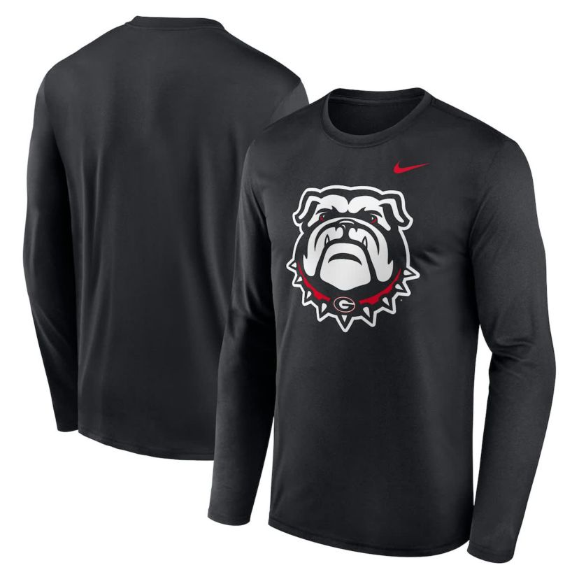 NCAA Nike Georgia Bulldogs Primetime Alternate Logo Legend Performance Long Sleeve T-Shirt