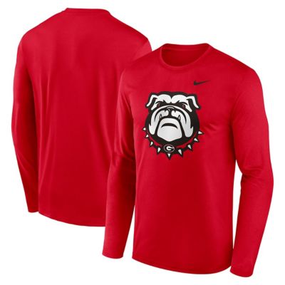 Men's NCAA Nike Georgia Bulldogs Primetime Alternate Logo Legend Performance Long Sleeve T-Shirt, Red, XL