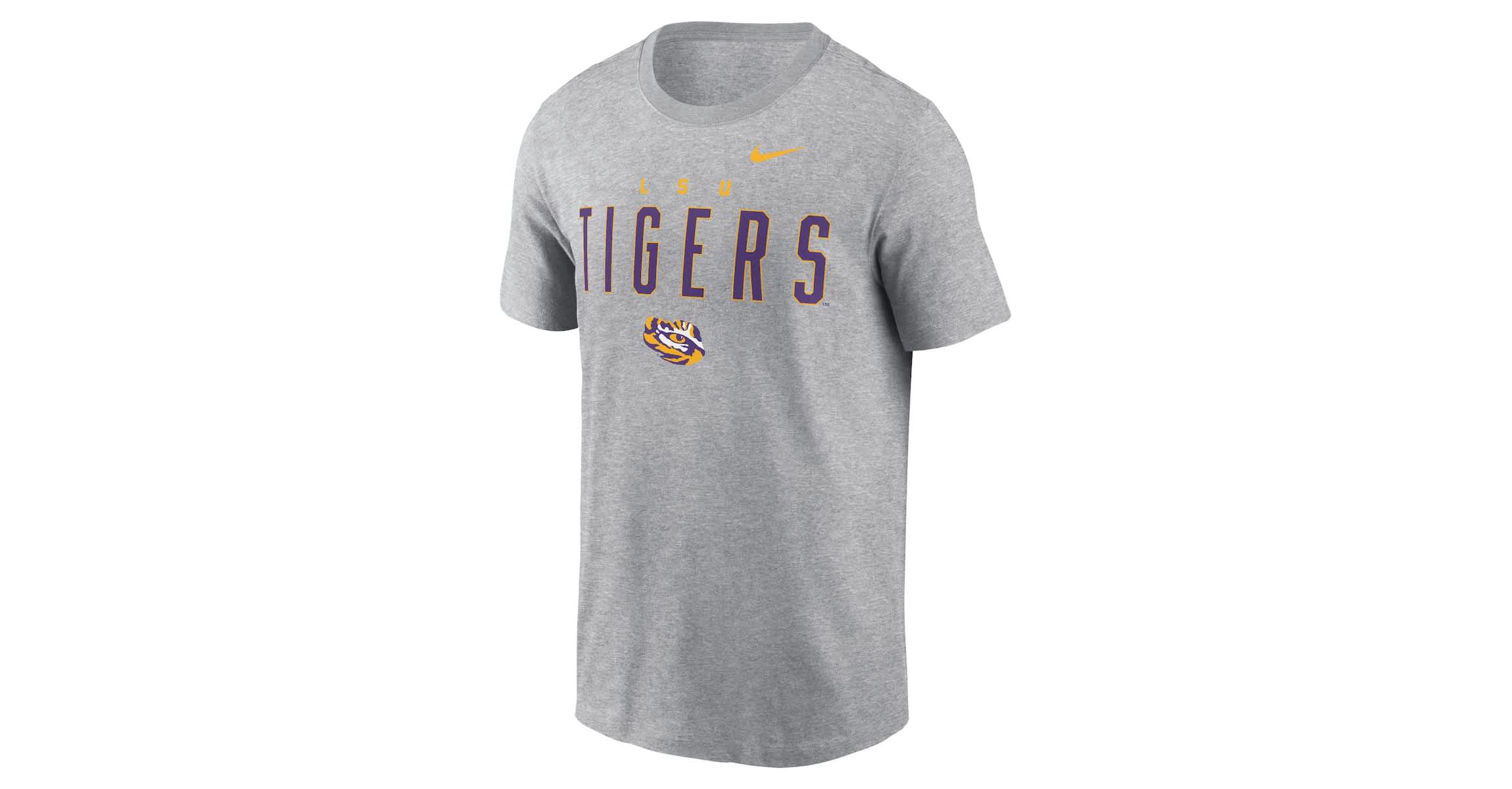 NCAA Nike LSU Tigers Campus 2-Hit Primary Mascot T-Shirt