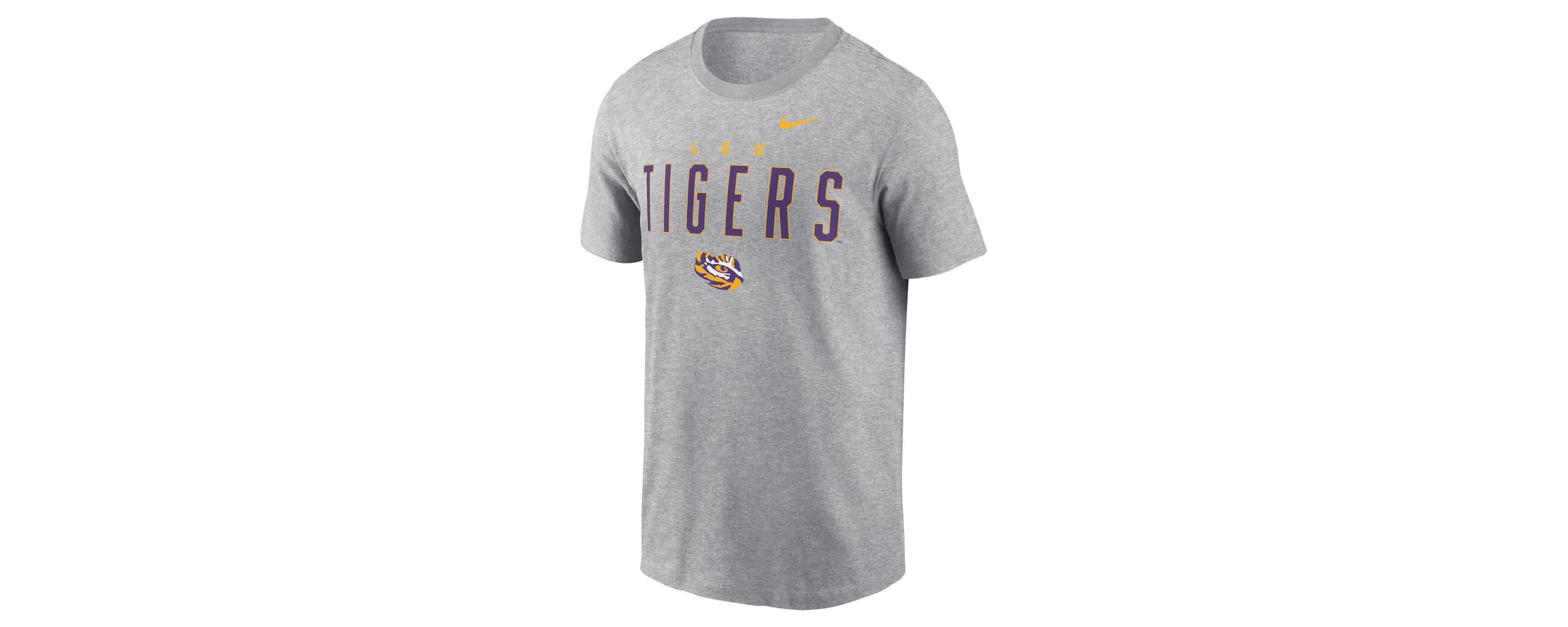 NCAA Nike LSU Tigers Campus 2-Hit Primary Mascot T-Shirt