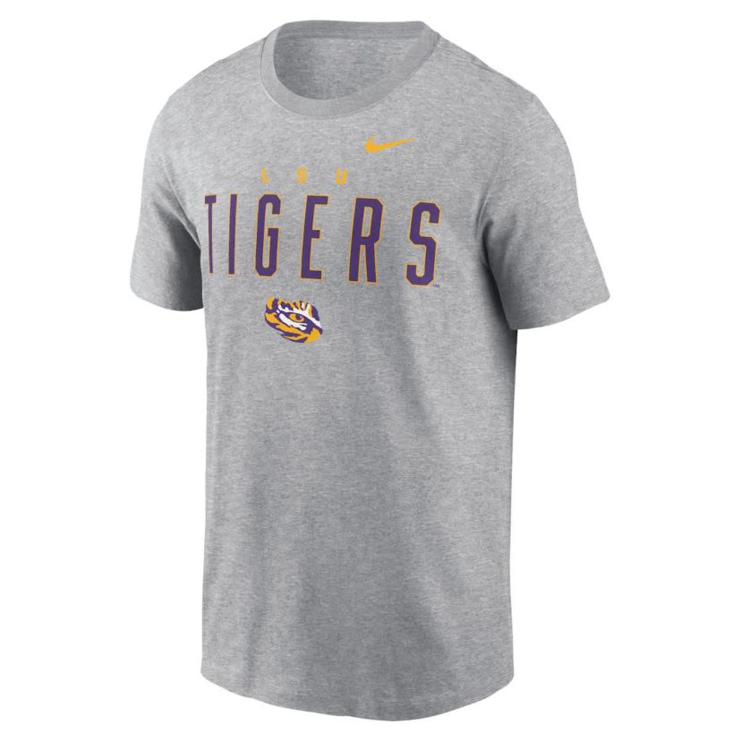 NCAA Nike LSU Tigers Campus 2-Hit Primary Mascot T-Shirt
