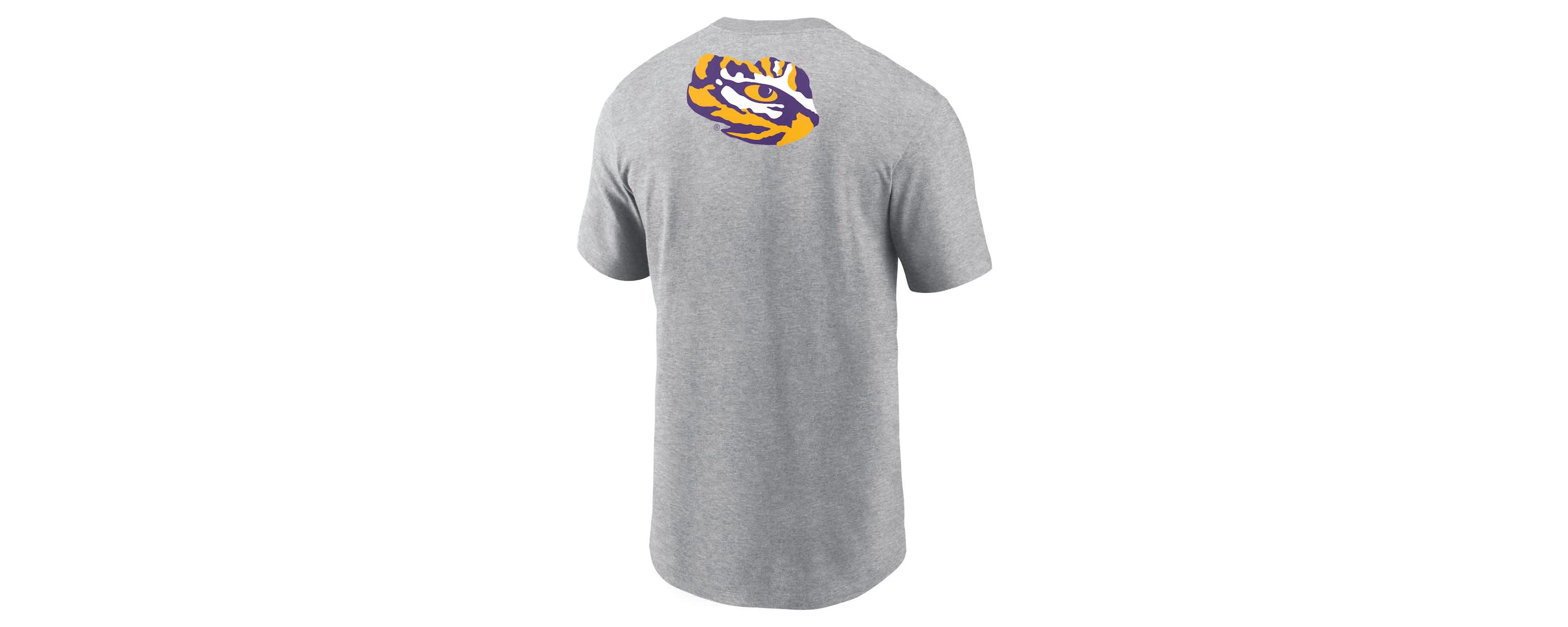 NCAA Nike LSU Tigers Campus 2-Hit Primary Mascot T-Shirt