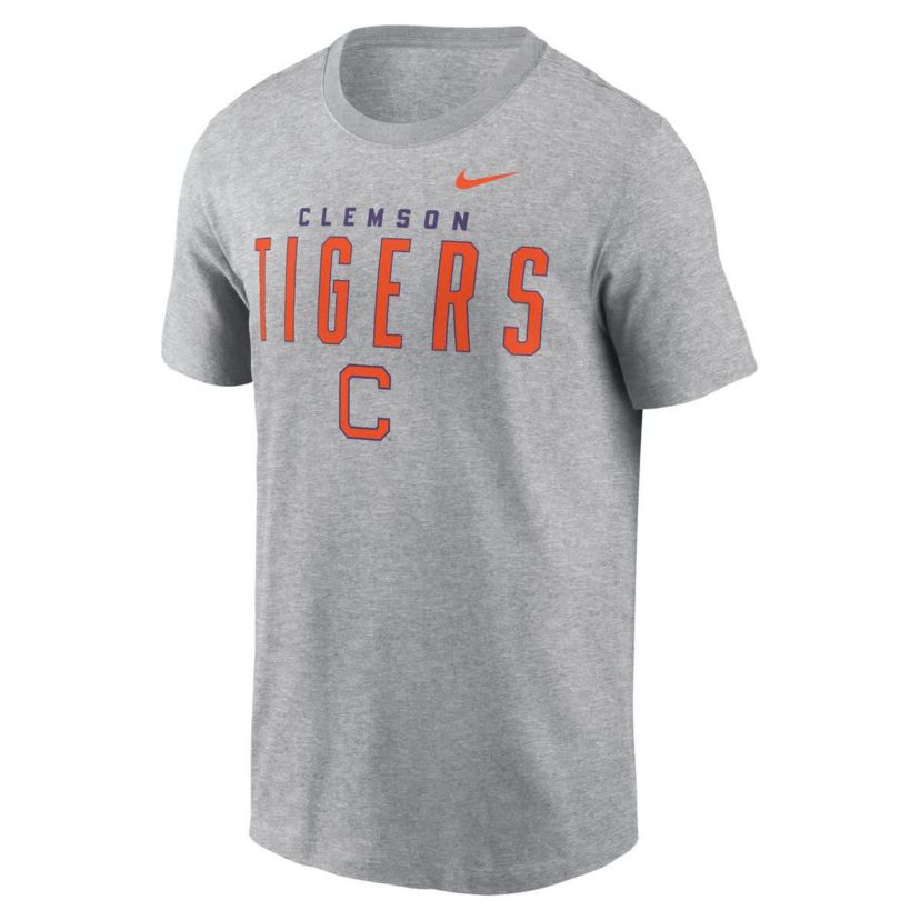 NCAA Nike Clemson Tigers Campus 2-Hit Primary Mascot T-Shirt