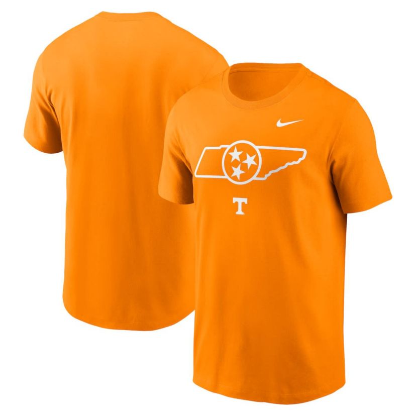 NCAA Nike Tennessee Tennessee Volunteers Campus State Shape T-Shirt