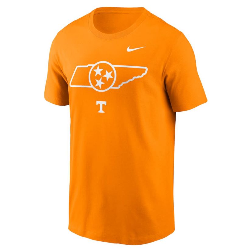 NCAA Nike Tennessee Tennessee Volunteers Campus State Shape T-Shirt