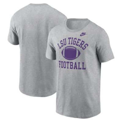 Men's NCAA Nike LSU Tigers Legacy Football Icon T-Shirt, Gray, Large