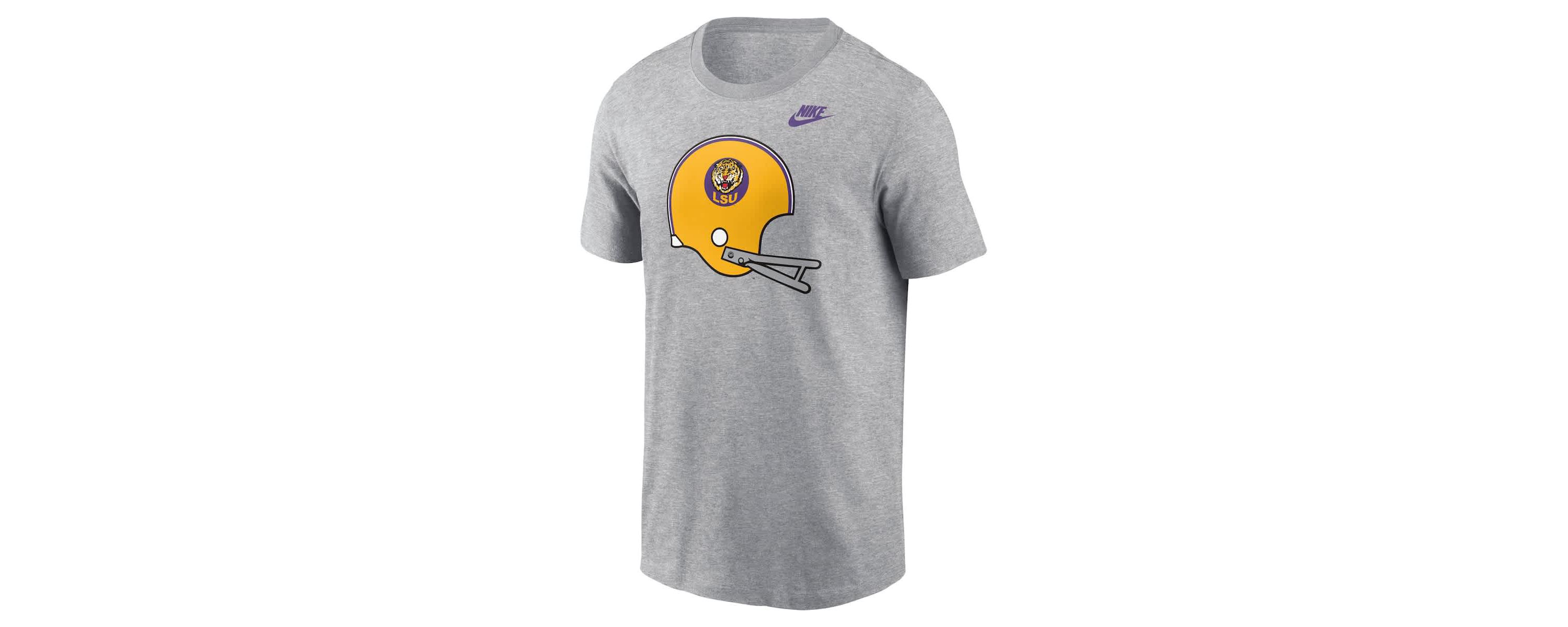 NCAA Nike LSU Tigers Legacy Helmet T-Shirt