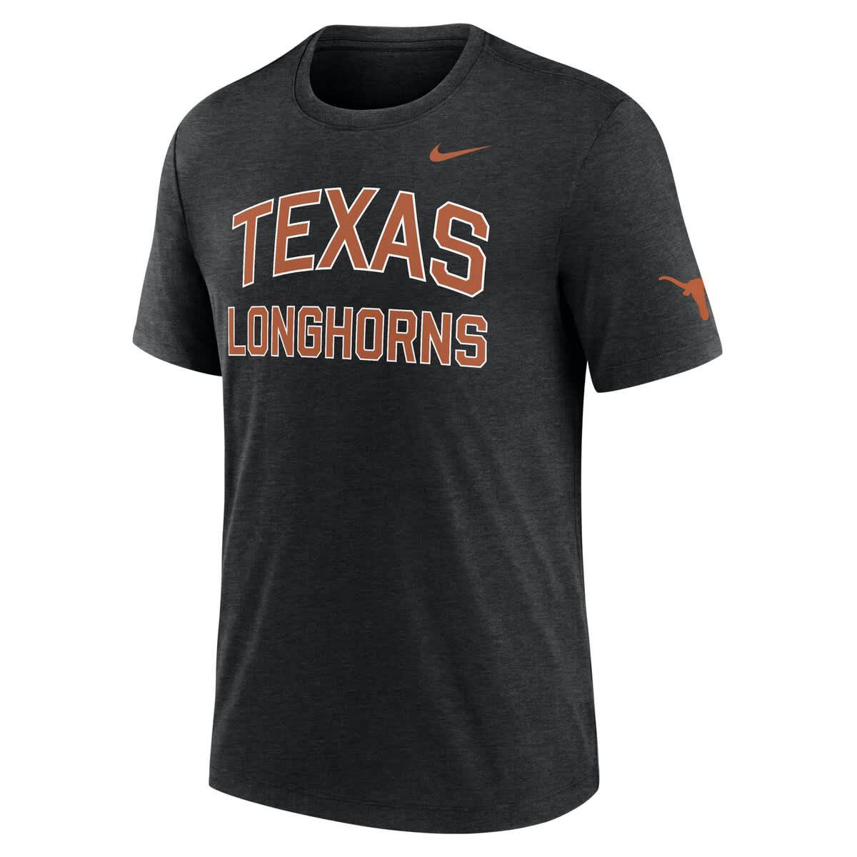 NCAA Nike Texas Longhorns Campus Collegiate Block Tri-Blend T-Shirt