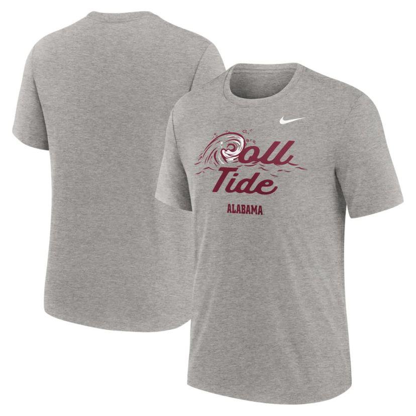 Alabama Crimson Tide NCAA Nike Alabama Tide Local Campus Time Honored Tradition Tri-Blend T-Shirt