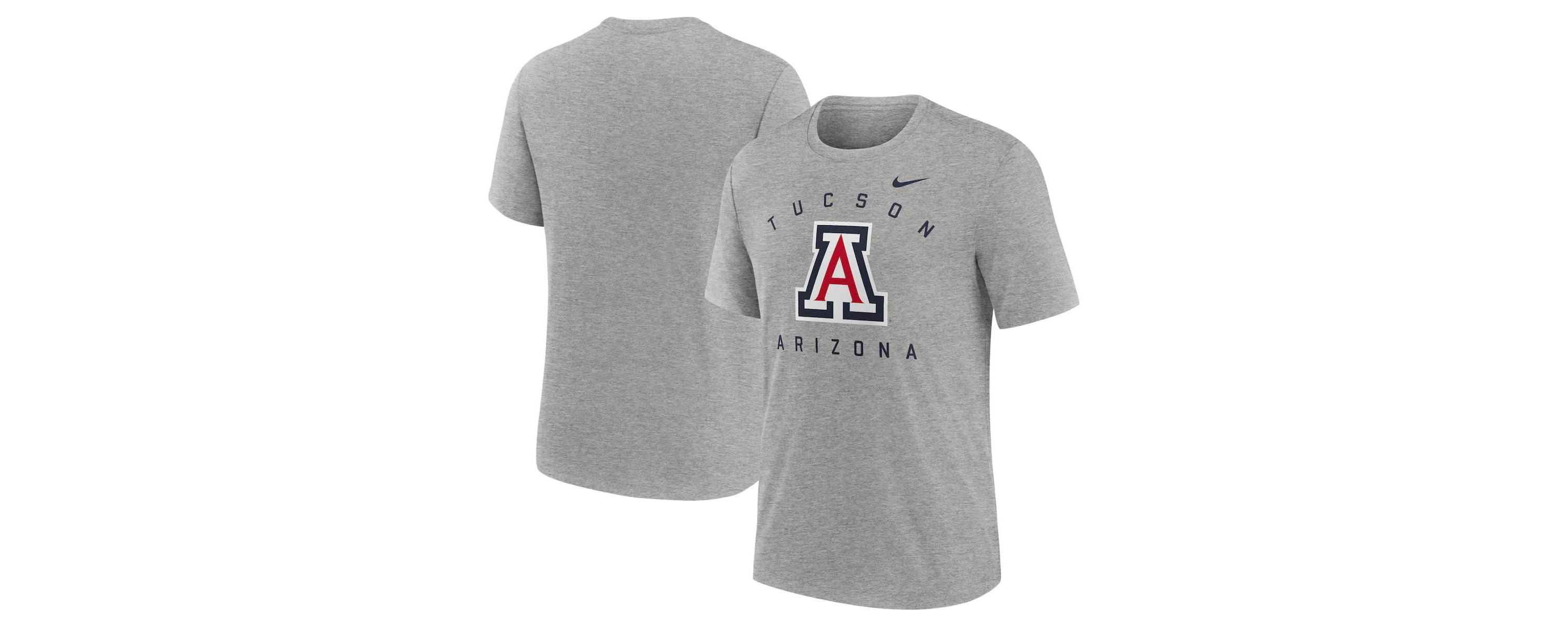 NCAA Nike Arizona Wildcats Campus Primary Location Tri-Blend T-Shirt