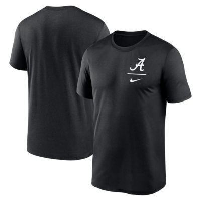 Men's Alabama Crimson Tide NCAA Nike Alabama Tide Primary Logo Legend Performance T-Shirt, Black, XL