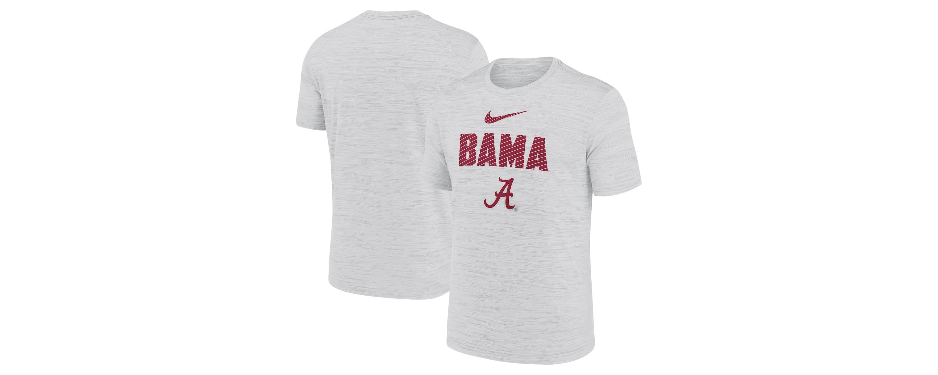 Alabama Crimson Tide NCAA Nike Alabama Tide Campus Slant Velocity Performance T-Shirt